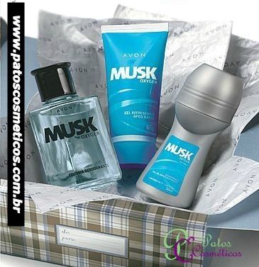 ESTOJO MUSK OXYGEN (COLONIA + DESODORANTE + GEL PÓS BARBA +